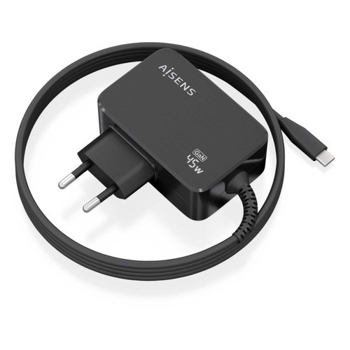 Carregador Aisens GAN 45W PD3.0 1xUSB-C 1.8m - Aisens 268482
