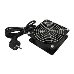 WP RACK COOLING FAN 120X120X38 PROT GRID 2MTS POWER CABLE 220V THERMOSTATO - WP Rack WPN-ACS-FAN120T