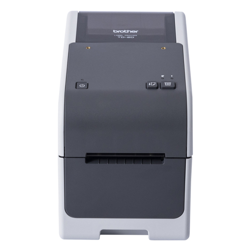 TD2310D203 - Impressora de etiquetas e talões térmica direta de secretária para uso profissional. Tecnologia térmica direta - Largura de impressão até 63 mm - Velocidade 152,4 mm/seg. - 203ppp - Conexão USB e série - Brother TD2310D203