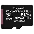 MicroSD Kingston Canvas Select Plus 512GB class10 UHS-I SDHC(100MB/s-85MB/s) - Kingston SDCS2/512GB