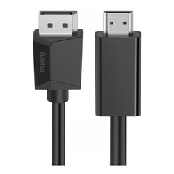 Cabo DisplayPort Macho / HDMI Macho UltraHD 4K 1,5m - Hama HAM200712