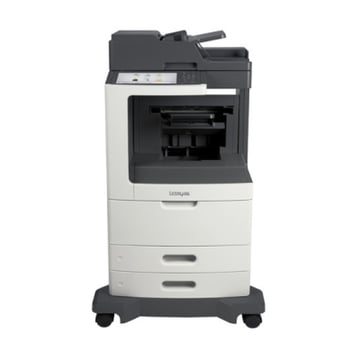 Lexmark MX811dfe, Laser, Impressão a preto e branco, 1200 x 1200 DPI, A4, Impressão directa, Cinzento, Branco - Lexmark 24T7992
