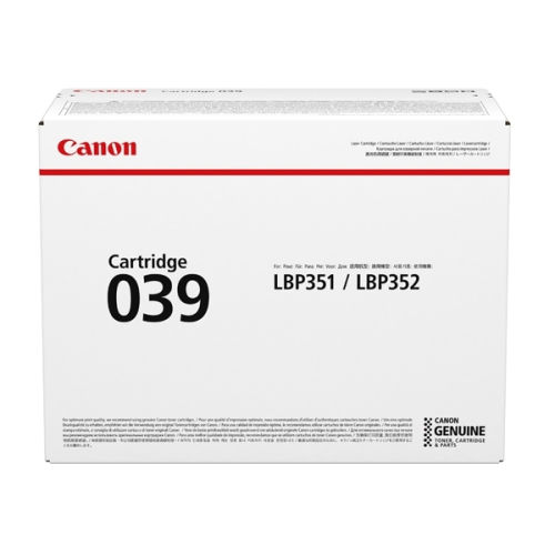 Canon 039 toner 1 unidade(s) Original Preto - Canon 0287C001