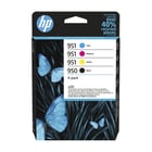 HP 950 Black / 951 CMY Original Ink Cartridge 4-Pack - HP 6ZC65AE