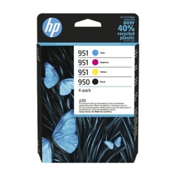 HP 950 Black / 951 CMY Original Ink Cartridge 4-Pack - HP 6ZC65AE