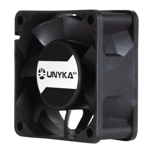 Unykach Server Ventoinha de 60mm com duas bolas - Velocidade máx. 3000rpm - Conector de 4 pinos com controlo de temperatura - Cor preta - Unykach 300637