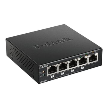 D-Link 5 portas Gigabit 10/100/1000 Mbps Switch - PoE+ - D-Link DGS-1005P