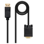 Cabo Conversor DisplayPort para VGA Nanocable - DP/M - VGA/M - 1 m - Cor Preto - Nanocable 10.15.4401