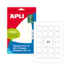 Etiquetas 024x024mm 10Fls Branco Apli 240un - APLI APL1645