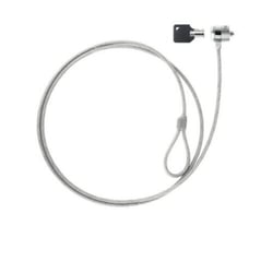 Tooq Cabo de segurança universal com chave para computadores portáteis - Aço 4,5 mm - Comprimento 1,50 m - Tooq 142789