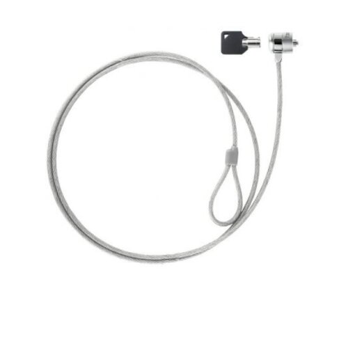 Tooq Cabo de segurança universal com chave para computadores portáteis - Aço 4,5 mm - Comprimento 1,50 m - Tooq 142789