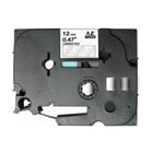 Brother TZe135 Cinta Laminada Generica de Etiquetas - Texto blanco sobre fondo transparente - Ancho 12mm x 8 metros - Genérico BR-TZE135