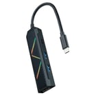 Concentrador 4 em 1 USB-C 3.0 Nanocable com 2x USB-A 3.0, 1x USB-C PD, 1x HDMI - Caixa de alumínio - Comprimento do cabo 0,15 m - Nanocable 10.16.0401