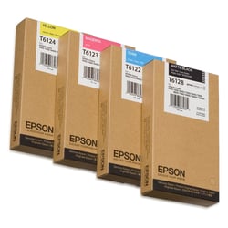 Tinteiro EPSON T6128 Preto Mate 220ml - Stylus Pro 7400/7450/9400/9450 - Epson C13T61280N