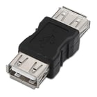 Adaptador USB 2.0 Aisens - Tipo A Fêmea-A Fêmea para Unir Dois Cabos USB - Preto - Aisens A103-0037