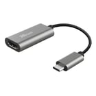 Adaptador TRUST USB-C para HDMI com suporte de vídeo Ultra HD 4K e áudio multicanal - Trust TRUST23774
