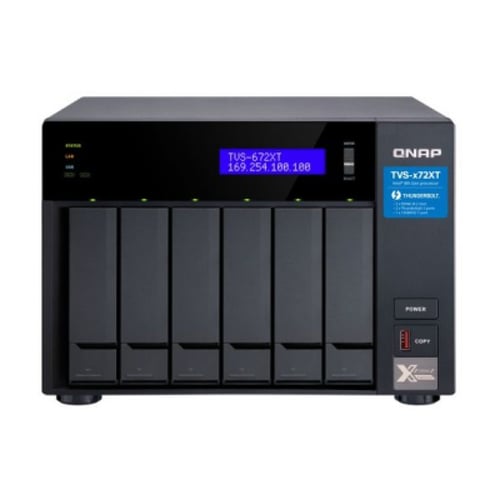 QNAP NAS 6 BAY I3 8100T 4 CORE 3.1GHZ/8GB - QNAP TVS-672XT-i3-8G