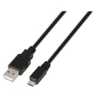 Cabo USB 2.0 Aisens - Tipo A Macho para Micro B Macho - 0,8 m - Preto - Aisens A101-0027