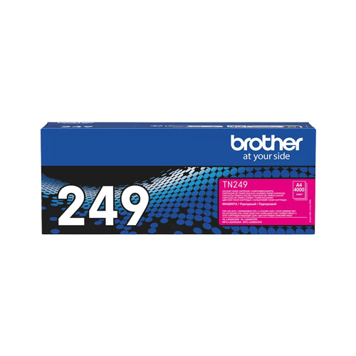 Toner Magenta. Duração estimada: 4.000 páginas segundo ISO/IEC 19798 - Brother TN249M