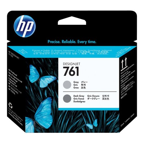 HP 761 Cabeça de impressão original - Cinza e Cinza Escuro - CH647A - HP CH647A