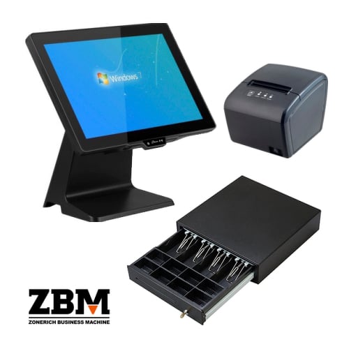 Pack POS ZONERICH ZQ-T9656 15,6" J6412 4GB 120GB & Imp. 80mm IM414 & Gaveta ZQ-C410F - Zonerich PACKPOS27