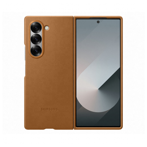 Capa Samsung Vegana Galaxy Z Fold 6 Castanho - Samsung EF-VF956PAEGWW