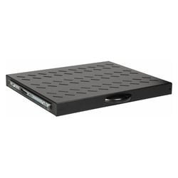 EQUIP SLIDING SHELF FOR 19" CABINETS 1U 600MM DEPTH BLACK - Equip EZVS-19-1-60-B
