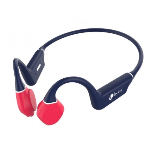 Leotec Kuri Bluetooth 5.4 Sports Earbuds - Até 12h de autonomia - Bateria de 180mAh - Resistência IPX5 - Cor azul/vermelho - Leotec 290947