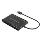 Leitor de cartões inteligentes USB-A da Conceptronic Leitor de cartões inteligentes compatível com SD / SDHC / SDXC, Micro SD / T-Flash, MMC, MS, M2, SIM e Smart Card - Conceptronic BIAN01B