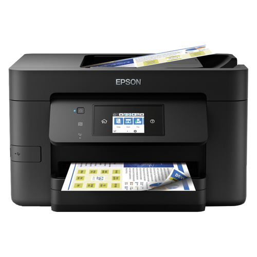 Epson WorkForce Pro WF-3725DWF, Jato de tinta, Impressão a cores, 4800 x 2400 DPI, A4, Impressão directa, Preto - Epson C11CF24405