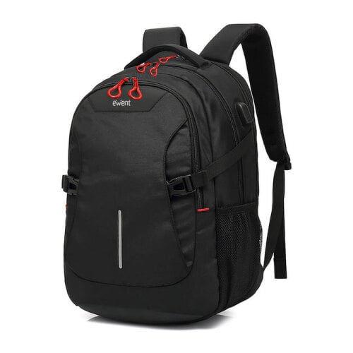 EWENT MOCHILA 15.6" COM PORTA USB BLACK/ GREY - Ewent EW2526