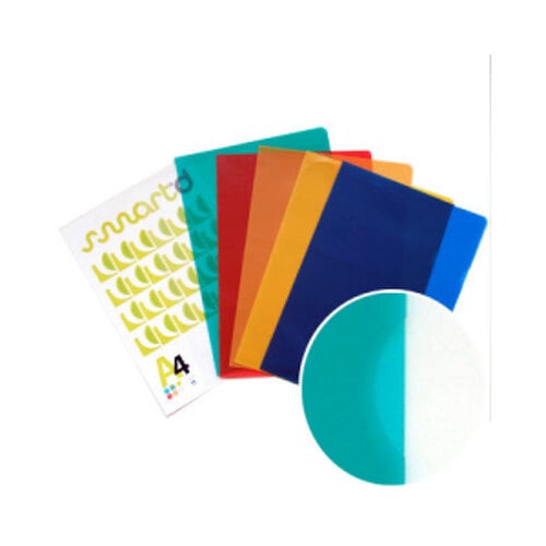 SmartD Bolsa Plástico em L A4 90mic Laranja Translúcido 1un - SmartD SMD227