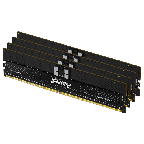 KINGSTON MEM 128GB 6800MT/s DDR5 ECC REG CL34 DIMM (KIT 4) FURY RENEGADE PRO XMP - Kingston KF568R34RB2K4-128