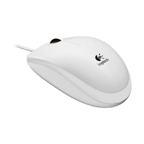 Rato Logitech B100 USB 800dpi - 3 botões - Uso ambidestro - Cabo de 1,80 m - Branco - Logitech 910-003360