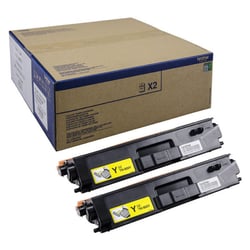 Toner Amarelo. Duração estimada: 2 un. X 6.000 Pág. (total 12.000 Pág.) segundo ISO/IEC19798 - Brother TN900YTWIN