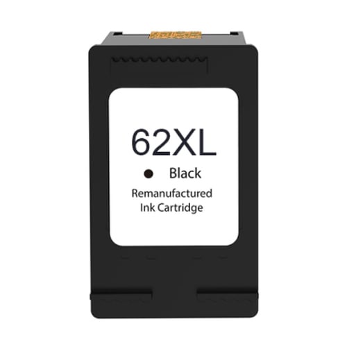 Cartucho de tinta remanufaturado preto HP 62XL - substitui C2P04AE/C2P05AE - HP HI-62XLBK