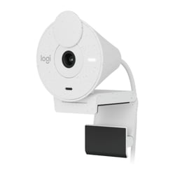 Webcam Logitech Brio 300 Full HD - 2 megapixels - Campo de visão de 70º - Cor branco-sujo - Logitech 960-001442