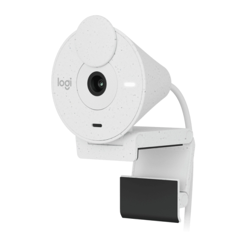 Webcam Logitech Brio 300 Full HD - 2 megapixels - Campo de visão de 70º - Cor branco-sujo - Logitech 960-001442