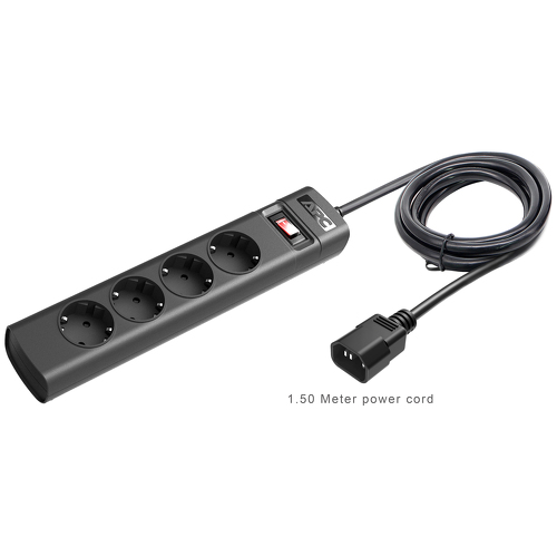 APC UPS Power Strip, IEC C14 TO 4 Outlet Schuko 230V - PZ42I-GR - APC PZ42I-GR