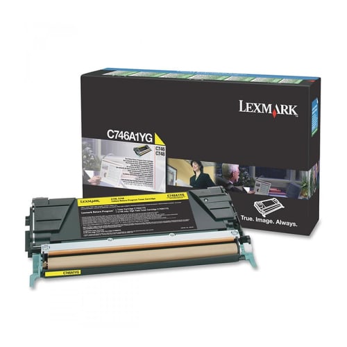 LEXMARK TONER AMARELO RETURN PROG (C74X) 7K - Lexmark C746A1YG