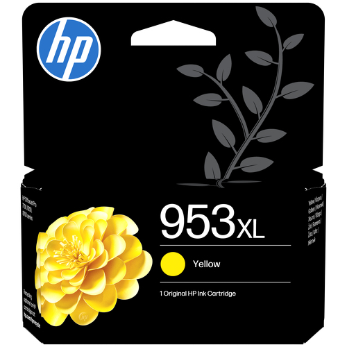 HP 953XL High Yield Yellow Original Ink Cartridge - HP F6U18AE#LS1