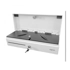 Gaveta de dinheiro eletrónica compacta Approx - 14 compartimentos - Abertura manual e automática - Ligação RJ11 - Cor branca - Approx 276372