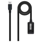 Nanocable Cable Prolongador con Amplificador USB-A 3.0 Macho a USB-A Hembra 15m - Nanocable 10.01.0313