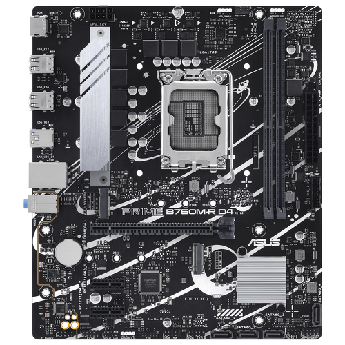 MB ASUS PRIME B760M-R D4 SK LGA1700 2DDR4 HDMI mATX - Asus 90MB1HA0-M0EAY0