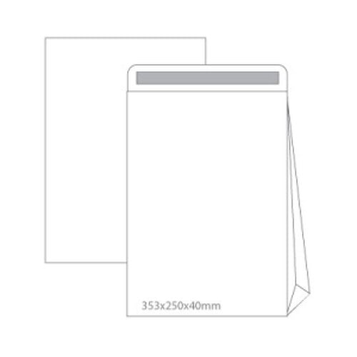 Envelopes Saco 250x353mm B4 Branco 090g C/Fole 4cm 500un - Neutral 1611025