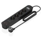 Aisens Ext Multi 4 Tomadas + Carregador PD3,0 20W 2xUSB-C 2xUSB-A 1,4M Preto - Aisens ASPS-2A2C13-BK