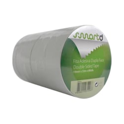 Fita Adesiva Dupla Face 19mmx33m Transparente - SmartD SMD714