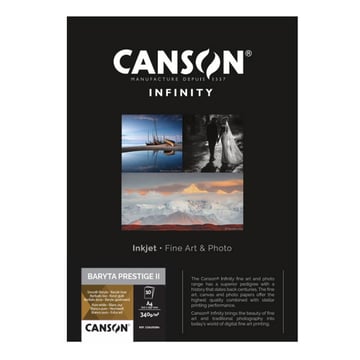 Papel 340gr Canson Infinity Baryta Photograph A4 Gloss 10fls - Canson 1230002290