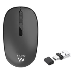 EWENT SILENT CLICK WIRELESS MOUSE WITH COMBO USB A+C RECEIVER AND PRECISION 1000 - Ewent EW3206