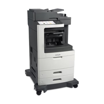 Lexmark MX810dfe, Laser, Impressão a preto e branco, 1200 x 1200 DPI, Fotocopiadora a preto e branco, A4, Impressão directa - Lexmark 24T7851
